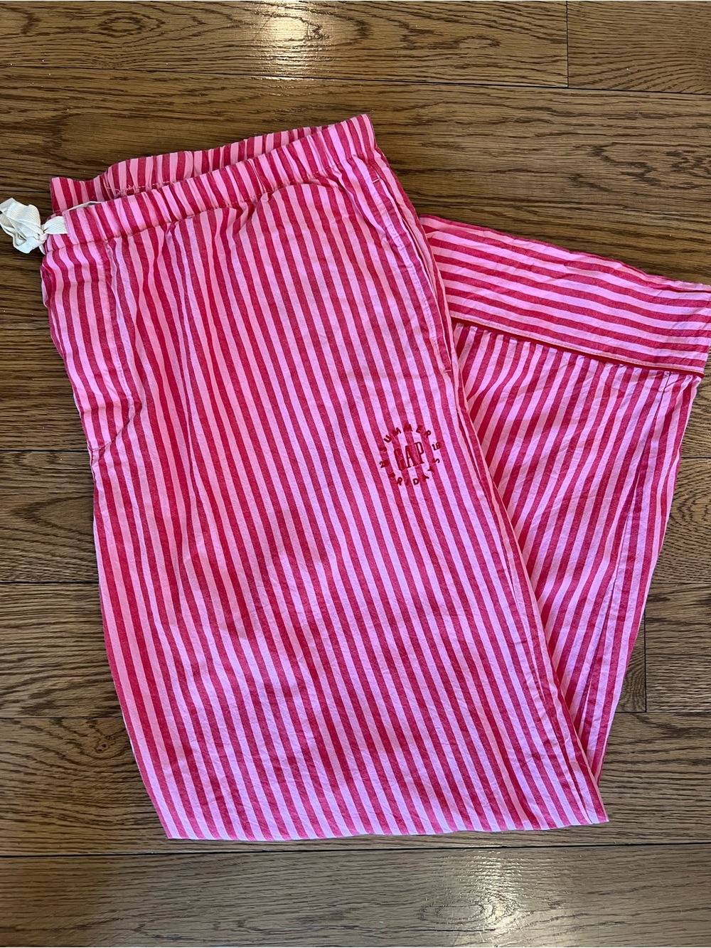 GAP Summer Fridays Collab and Pink Striped Pajama Bottoms XL